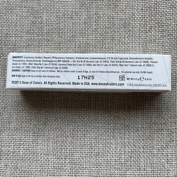 DOSE OF COLORS Liquid Matte Lipstick color Merlot NEW in box - Picture 9 of 9